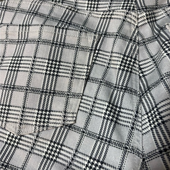 J Brand Grey Plaid Crop Bootleg Pants. Very Soft With Stretch. Size 27 - Picture 8 of 14